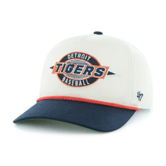 Detroit Tigers '47 Youth Frame Out Hitch Adjustable Hat - Natural/Navy - 47 brand Sale