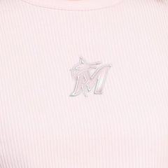 Miami Marlins Starter Women's Pastels Ribbed Tank Top - Light Pink - MLB Lifestyle