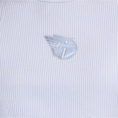 Cleveland Guardians Starter Women's Pastels Ribbed Tank Top - Light Blue - MLB Lifestyle