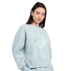 Baltimore Orioles Starter Women's Pastels Boxy Fleece Sweatshirt - Mint - MLB Discount
