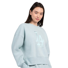 Los Angeles Dodgers Starter Women's Pastels Boxy Fleece Sweatshirt - Mint - MLB Online