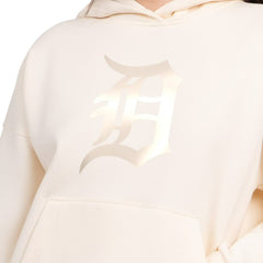 Detroit Tigers Starter Women's Pastel Relaxed Hoodie - Cream - MLB Online