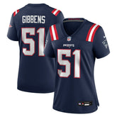 Nike Jack Gibbens New England Patriots Women's Team Game Jersey Navy