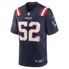 Nike Marcus Bryant New England Patriots Team Game Jersey Navy