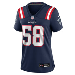 Nike Jared Wilson New England Patriots Women's Team Game Jersey Navy