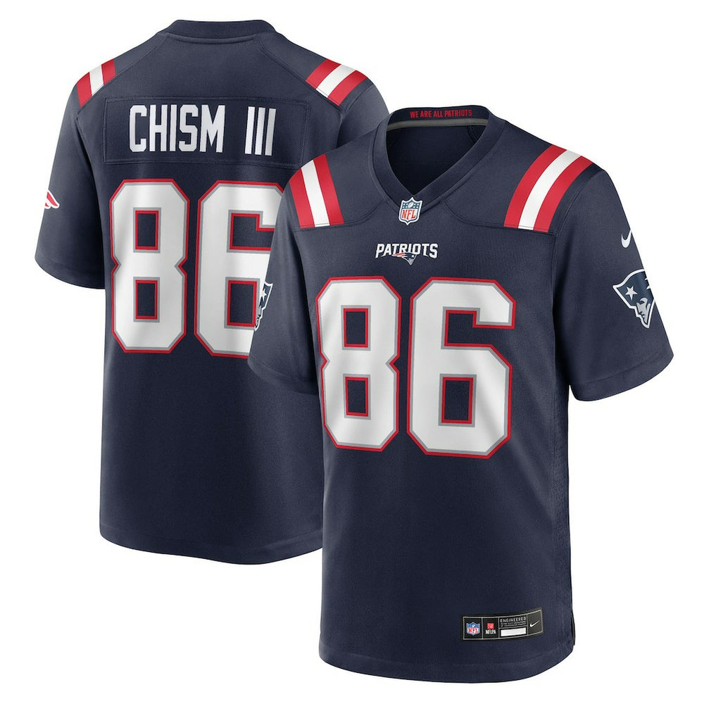 Nike Efton Chism III New England Patriots Team Game Jersey Navy