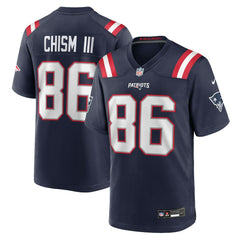 Nike Efton Chism III New England Patriots Team Game Jersey Navy