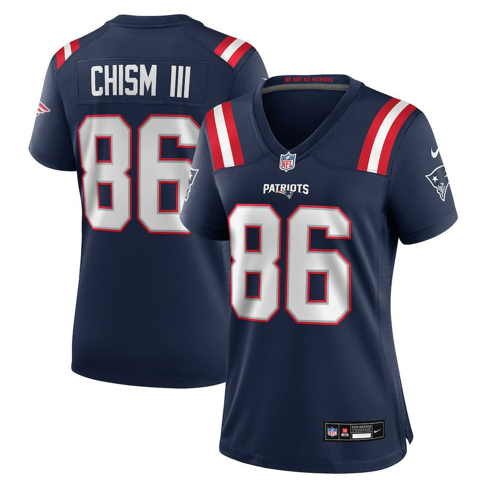 Nike Efton Chism III New England Patriots Women's Team Game Jersey Navy