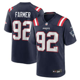 Nike Joshua Farmer New England Patriots Team Game Jersey Navy