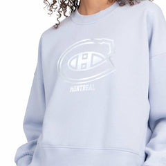 Montreal Canadiens Starter Women's Boxy Cropped Sweatshirt - Blue - NHL 203459786