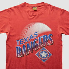 Texas Rangers Nutmeg Mills 1996 T-Shirt - Red - Vintage - Fanatics on Sale