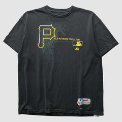 Pittsburgh Pirates Majestic 2000s T-Shirt - Black - Vintage - Fanatics Sale