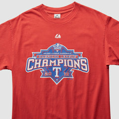 Texas Rangers Majestic 2010 T-Shirt - Red - Vintage - Fanatics on Sale