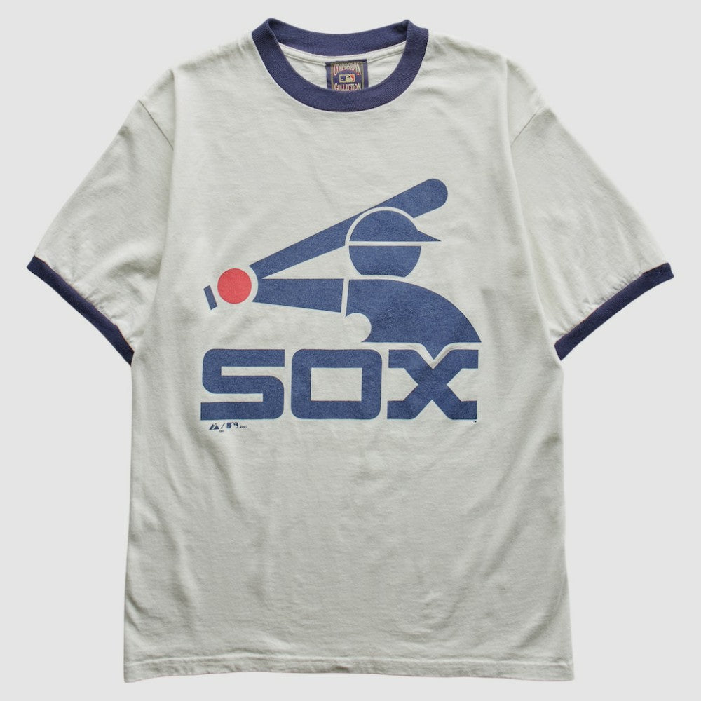 Boston Red Sox Majestic cooperstown collection 2007 T-Shirt - White - Vintage - Fanatics on Sale