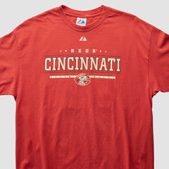 Cincinnati Reds Majestic 2000s T-Shirt - Red - Vintage - Fanatics Sale