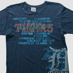 Detroit Tigers Majestic 2000s T-Shirt - Navy - Vintage - Fanatics Discount