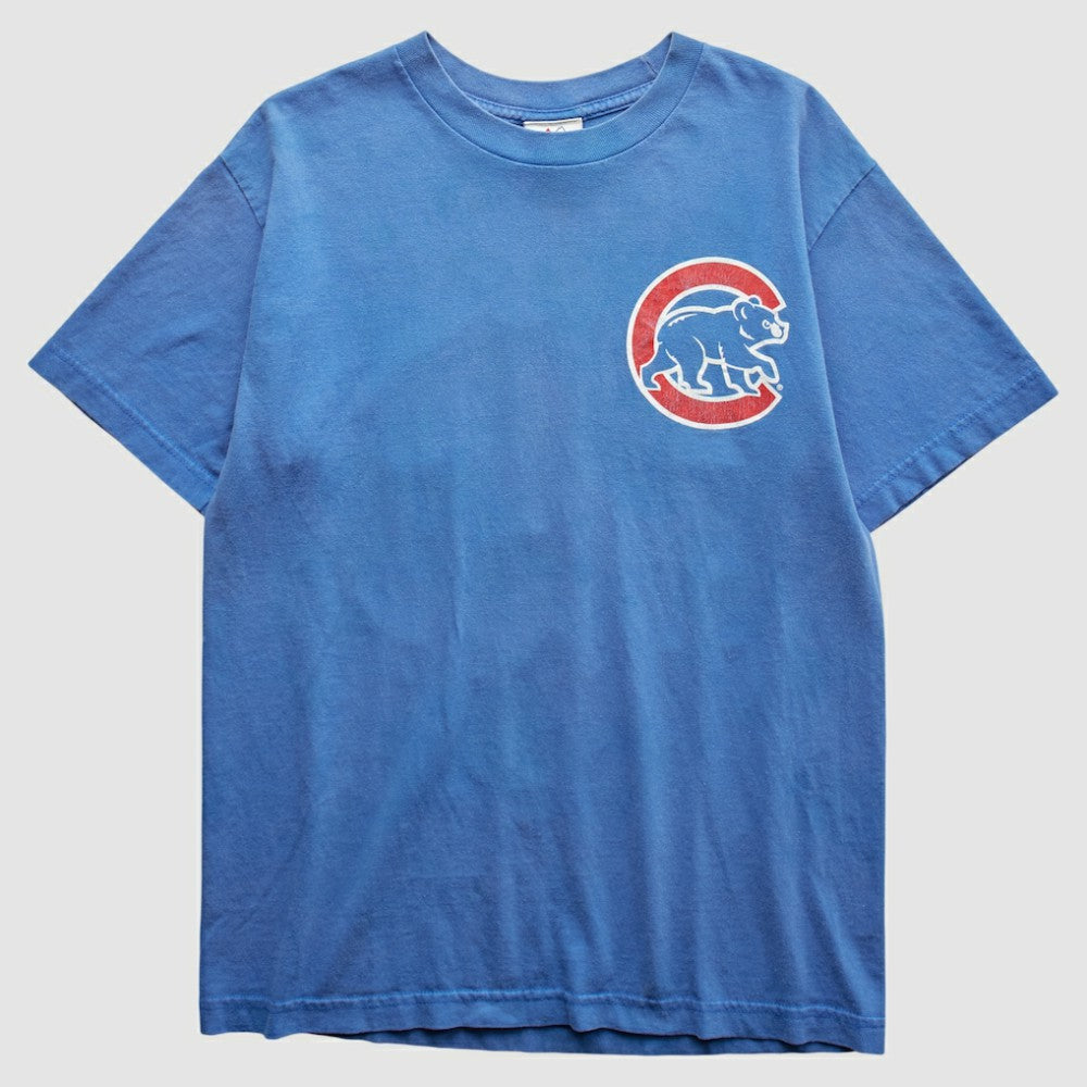 Chicago Cubs Majestic 2010s T-Shirt - Blue - Vintage - Fanatics on Sale