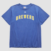 Milwaukee Brewers Majestic 2000s T-Shirt - Blue - XVintage - Fanatics Online