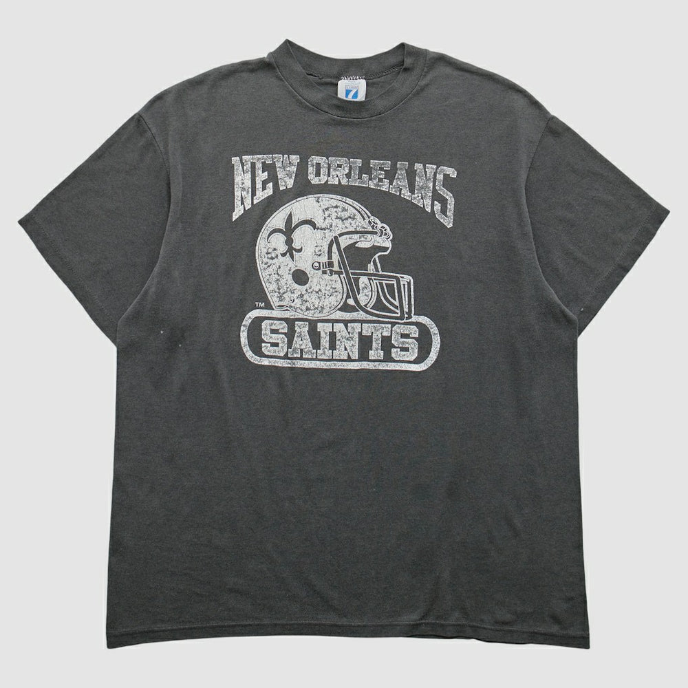 Fanatics New Orleans Saints logo 7 90s T-Shirt Gray Vintage