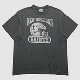 Fanatics New Orleans Saints logo 7 90s T-Shirt Gray Vintage