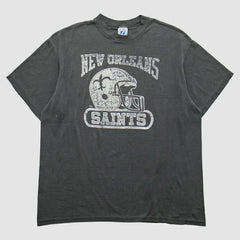 Fanatics New Orleans Saints logo 7 90s T-Shirt Gray Vintage