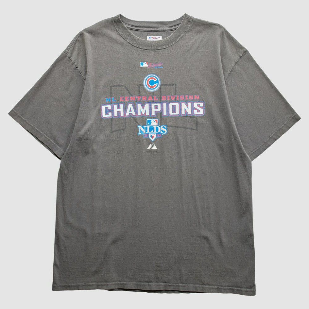 Chicago Cubs Majestic 2008 T-Shirt - Gray - Vintage - Fanatics on Sale