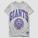 Fanatics New York Giants Nutmeg Mills 90s T-Shirt Heather Gray Vintage