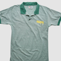 Fanatics Green Bay Packers Majestic 90s Polo Heather Gray Vintage