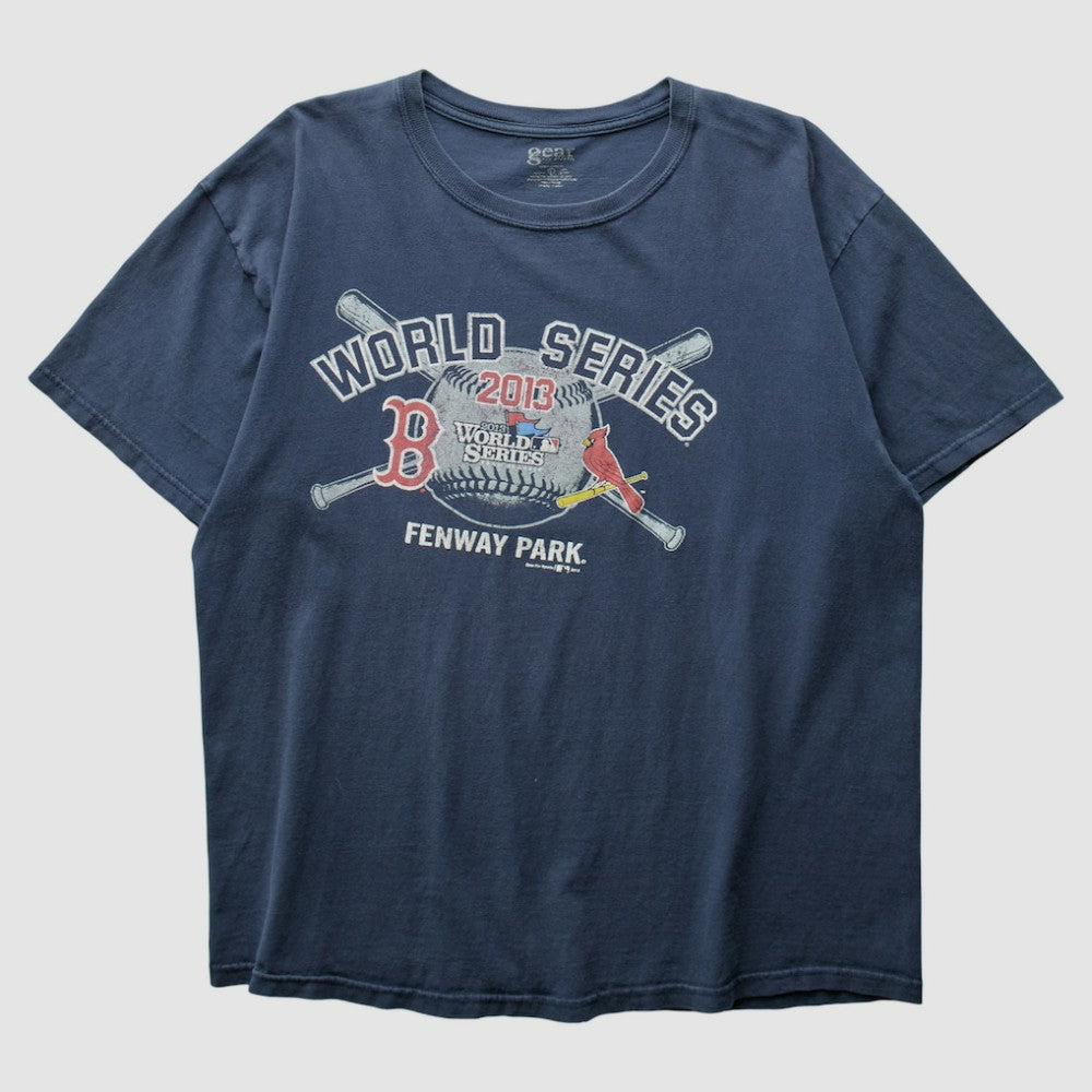 Boston Red Sox vs. St. Louis Cardinals 2013 T-Shirt - Navy - Vintage - Fanatics Sale