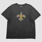Fanatics New Orleans Saints Reebok 2000s T-Shirt Black Vintage