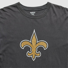 Fanatics New Orleans Saints Reebok 2000s T-Shirt Black Vintage