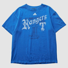 Texas Rangers Adidas 2000s T-Shirt - Blue - XVintage - Fanatics Lifestyle