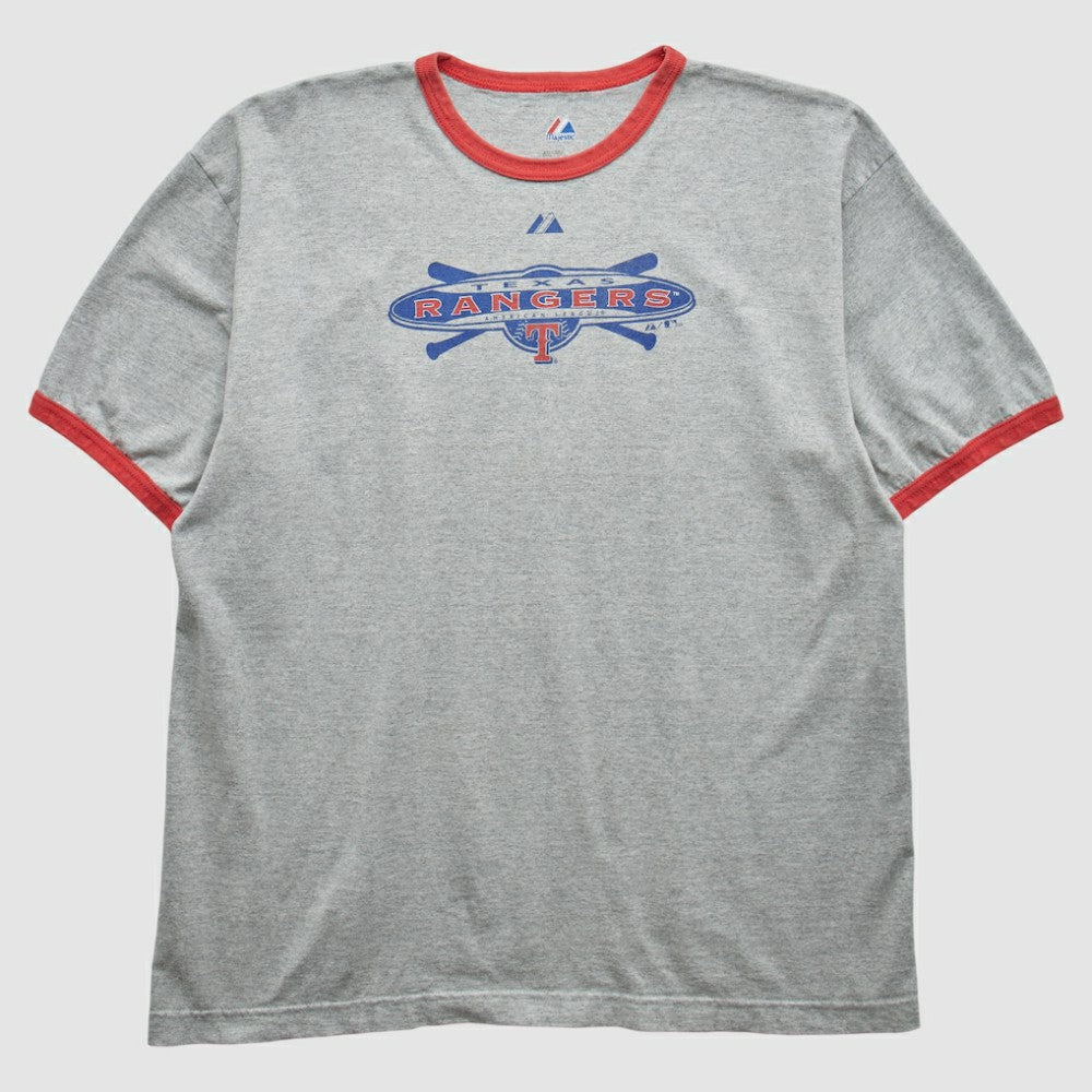 Texas Rangers Majestic 2010 T-Shirt - Heather Gray - XVintage - Fanatics Lifestyle