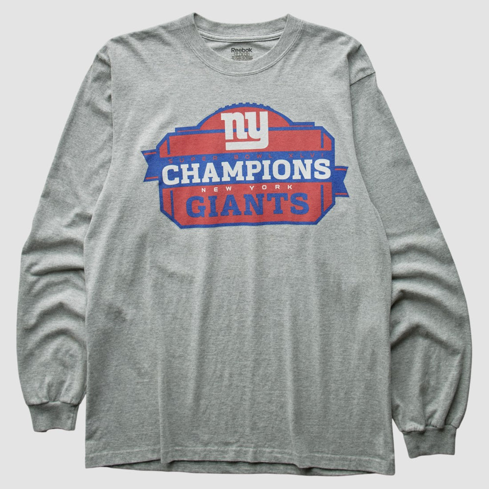 Fanatics New York Giants Reebok 2012 T-Shirt Gray Vintage