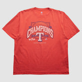 Texas Rangers Majestic 2011 T-Shirt - Red - 2XVintage - Fanatics Sale