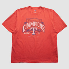 Texas Rangers Majestic 2011 T-Shirt - Red - 2XVintage - Fanatics Sale