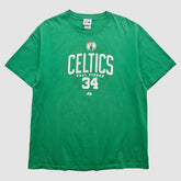 Boston Celtics Majestic 2000s T-Shirt Green Vintage | Vintage Near Me