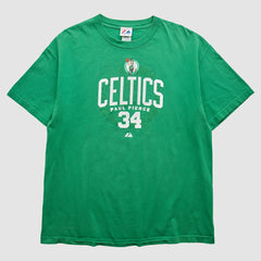 Boston Celtics Majestic 2000s T-Shirt Green Vintage | Vintage Near Me