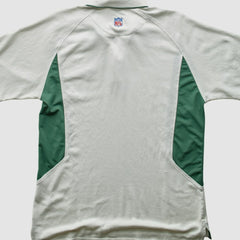 Fanatics New York Jets Reebok 2000s Polo 3 Buttons T-Shirt White Vintage