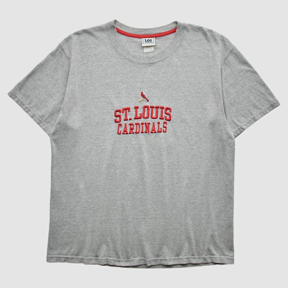 St. Louis Cardinals Lee Apparel 2000s T-Shirt - Gray - Vintage - Fanatics Discount