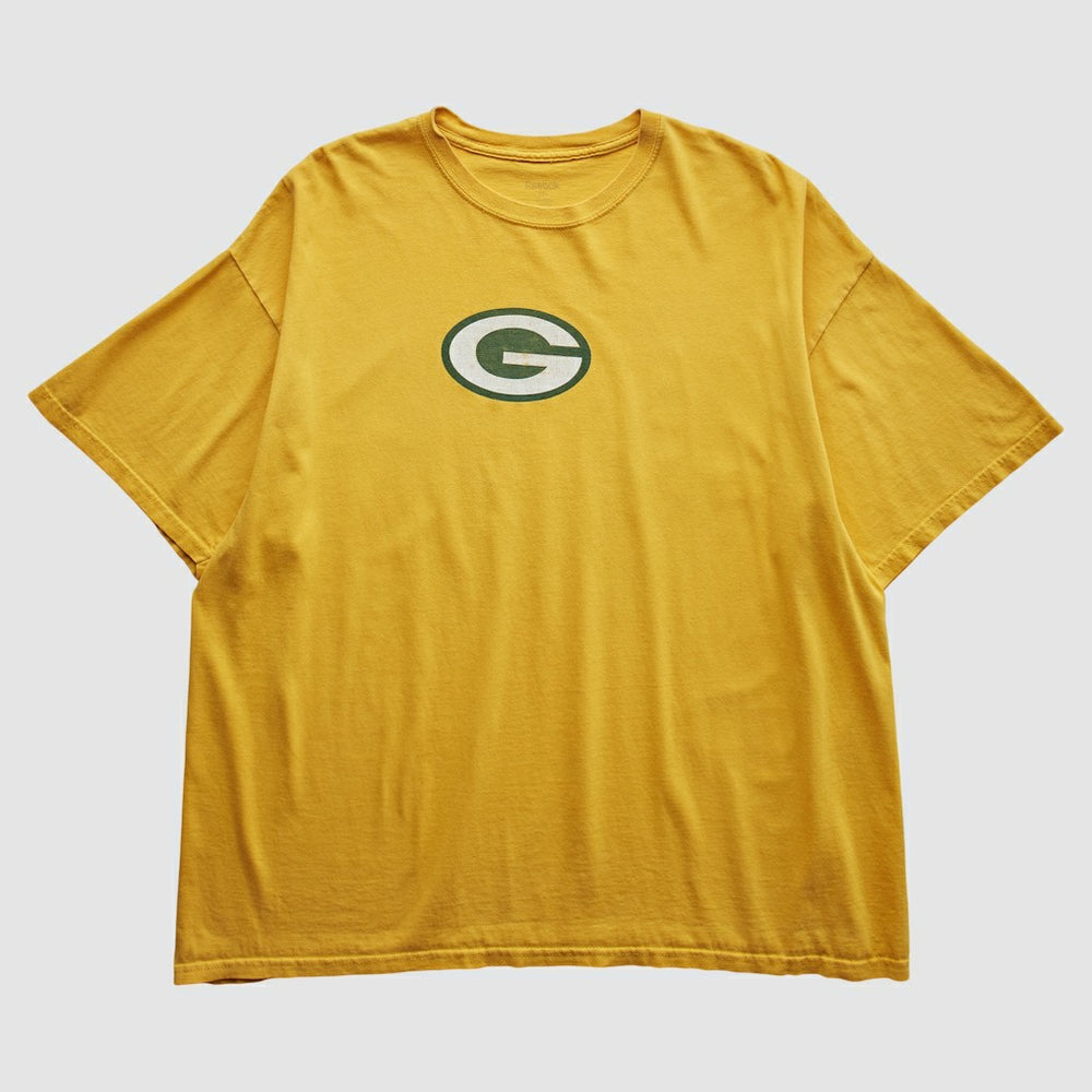 Fanatics Green Bay Packers Reebok 2000s T-Shirt Yellow Vintage