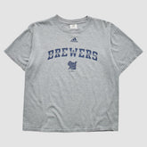 Milwaukee Brewers Adidas 2000s T-Shirt - Gray - Vintage - Fanatics Lifestyle