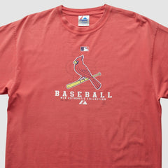St. Louis Cardinals Majestic 2000s T-Shirt - Red - XVintage - Fanatics on Sale