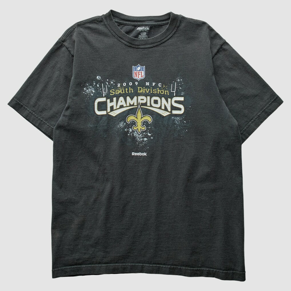 Fanatics New Orleans Saints Reebok 2009 T-Shirt Black Vintage