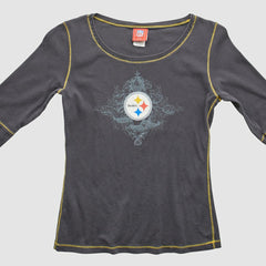 Fanatics Pittsburgh Steelers NFL 2000s T-Shirt Gray Vintage