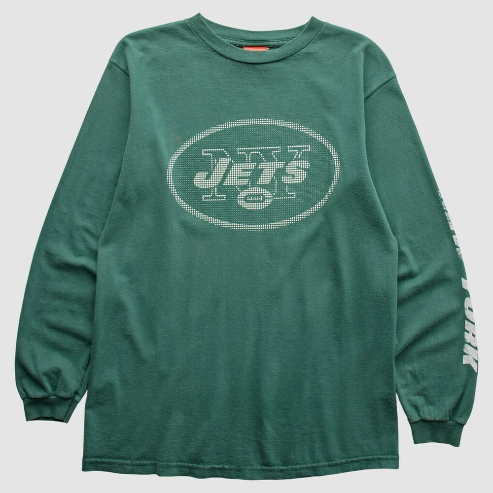 Fanatics New York Jets NFL 2000s Long Sleeve T-Shirt Green Vintage