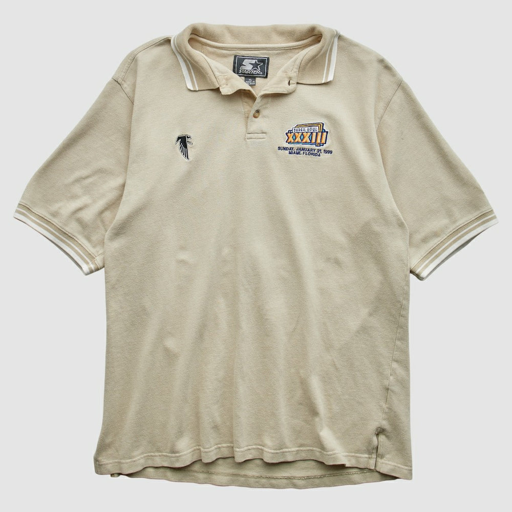 Fanatics Atlanta Falcons Starter 1999 Polo Beige Vintage