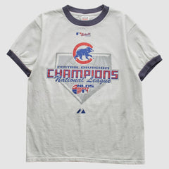 Chicago Cubs Majestic 2007 T-Shirt - White - Vintage - Fanatics Discount