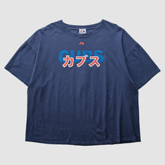 Chicago Cubs Majestic 2000s T-Shirt - Navy - 2XVintage - Fanatics Lifestyle