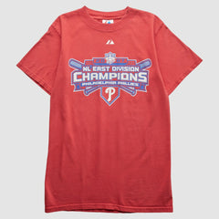 Philadelphia Phillies Majestic 2007 T-Shirt - Red - Vintage - Fanatics Sale